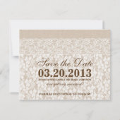 Burlap und Lace | Save The Date (Vorderseite)