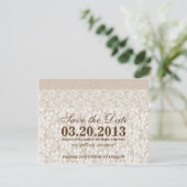 Burlap und Lace | Save The Date (Stehend Vorderseite)
