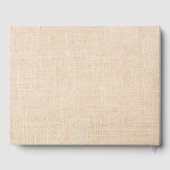 Burlap und Poppy Wedding Gästebuch (Rückseite)