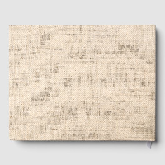 Burlap und Poppy Wedding Gästebuch (Rückseite)