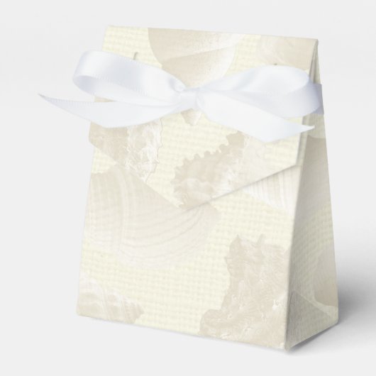 Burlap- und Sea Muschel Beach Wedding Gefallen Ten Geschenkschachtel (Vorderseite)