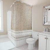 Burlap- und Trim-Duschvorhang Duschvorhang (Beispiel)