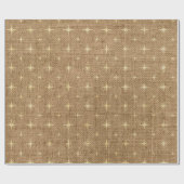 Burlap Weihnachtsstars Geschenkpapier (Flach)