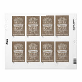 Burlap wünscht Ihnen frohe Weihnachts-Geschenkmark (Vorne)