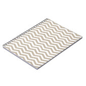 Burlap-Zickzack Notebook Notizblock (Linke Seite)