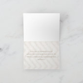 Burlap Zickzack Wedding Dankeschön Karten (Innenseite)