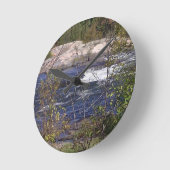 Burleigh-Wasserfälle Runde Wanduhr (Winkel)