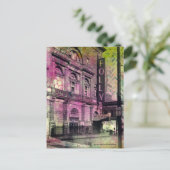 Burlesque Theather Grunge Postkarte (Stehend Vorderseite)