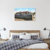 Burlington Bahnhof Ansicht Leinwanddruck (Insitu (Schlafzimmer))