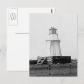 Burlington Breakwater North Lighthouse Postkarte (Vorne/Hinten)