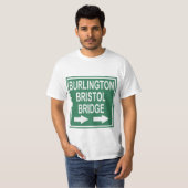 Burlington-Bristol Brücken-Zeichen T-Shirt (Vorne ganz)