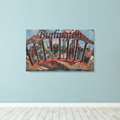 Burlington, Colorado - Große Buchstabenszenen Leinwanddruck (Insitu (Holzboden))