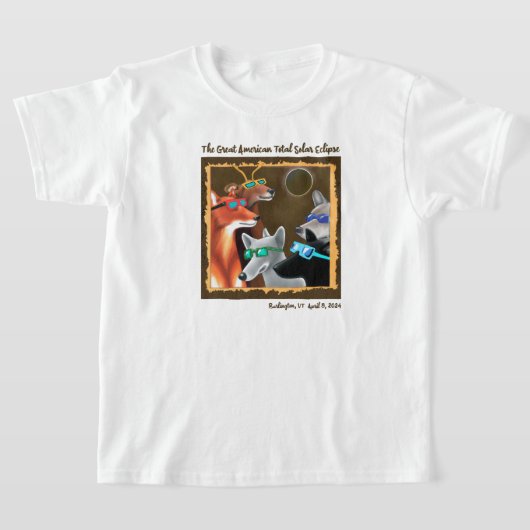 Burlington Forest Friends Eclipse View Party T-Shirt (Ablage )