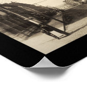 Burlington, IA Main St. Foto 1907 Poster (Ecke)