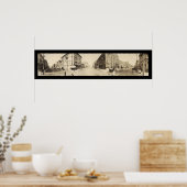 Burlington, IA Main St. Foto 1907 Poster (Küche)