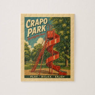 Burlington, Iowa Crapo Park Spielen Entspannen Ret Puzzle