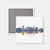 Burlington Iowa Magnet (Vorderseite/Rückseite)