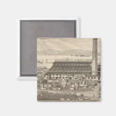 Burlington Manufacturing Cos Marmorwerk Magnet (Vorderseite/Rückseite)