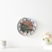 Burlington NJ - Straße im historischen Bezirk Runde Wanduhr (Zuhause)