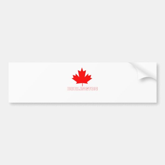 Burlington, Ontario Autoaufkleber (Vorne)