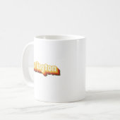 Burlington Retro Vintager Text Kaffeetasse (Vorderseite Links)