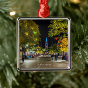 Burlington, Stadtbild Vermont Ornament Aus Metall
