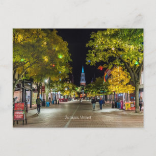 Burlington, Stadtbild Vermont, Postkarte