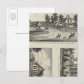 Burlington und Junction City, Kansas Postkarte (Vorne/Hinten)