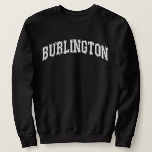 BURLINGTON University Style Sweater Uni Sweatshirt (Design vorne)