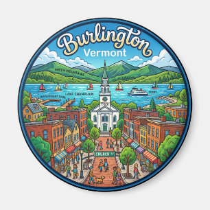 Burlington USA Magnet