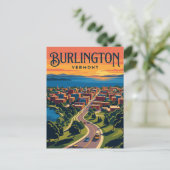 Burlington USA Postkarte (Stehend Vorderseite)
