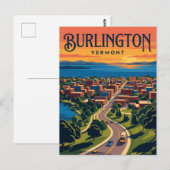 Burlington USA Postkarte (Vorne/Hinten)