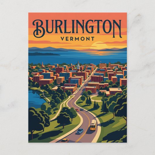 Burlington USA Postkarte (Vorderseite)