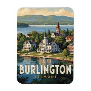 Burlington Vermont Adirondack-Gebirge Magnet