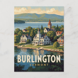 Burlington Vermont Adirondack-Gebirge Postkarte