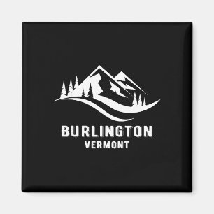 Burlington Vermont Berge Souvenir Andenken Magnet