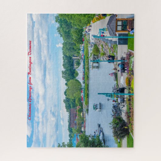 Burlington Vermont.Christmas Grüße Puzzle (Vertikal)
