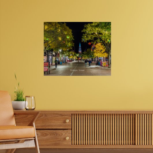 Burlington, Vermont cityscape, Poster (Wohnzimmer 2)