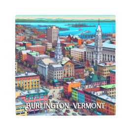 Burlington, Vermont Comic Book Style Art