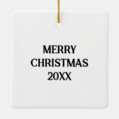 Burlington, Vermont Comic Book Style Art Keramikornament (Rückseite)