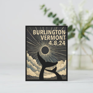 Burlington Vermont Eclipse Postkarte