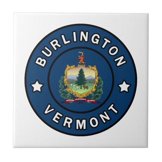 Burlington Vermont Fliese (Vorderseite)