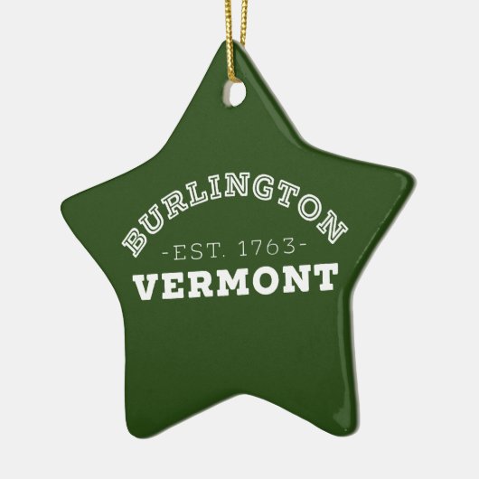 Burlington Vermont Keramik Ornament (Links)
