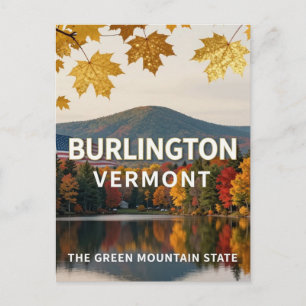 Burlington Vermont Lake Champlain Erbe Postkarte