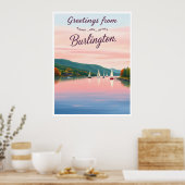 Burlington, Vermont – Lake Champlain Poster (Küche)