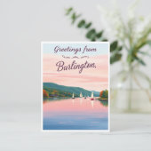 Burlington, Vermont – Lake Champlain Postkarte (Stehend Vorderseite)