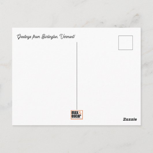 Burlington, Vermont Postcard Postkarte (Rückseite)