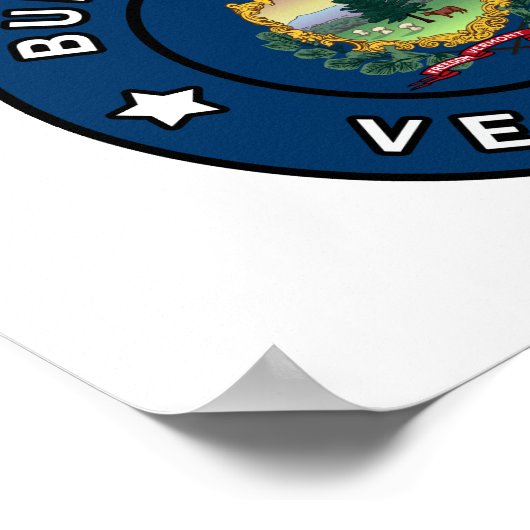 Burlington Vermont Poster (Ecke)