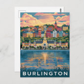 Burlington, Vermont Postkarte (Vorne/Hinten)