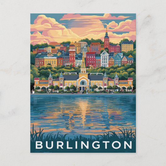 Burlington, Vermont Postkarte (Vorderseite)
